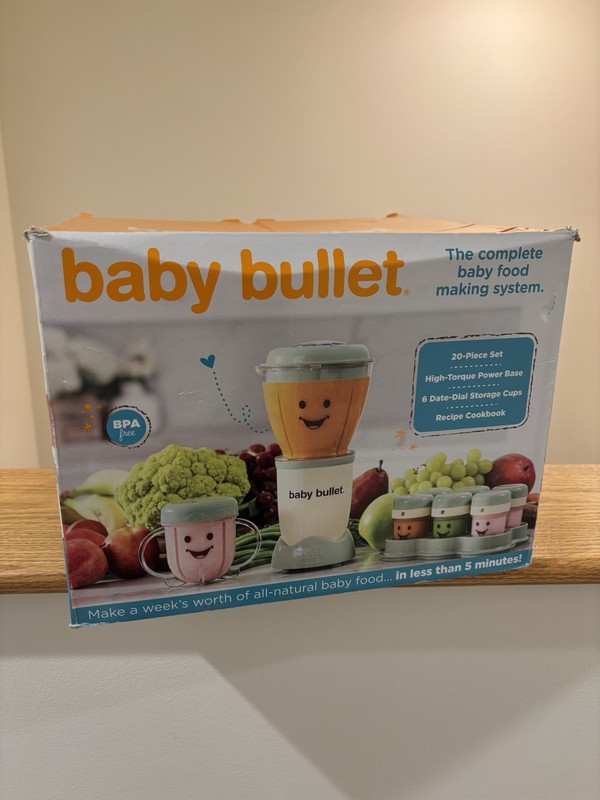 New Baby Bullet Electric Blender Baby Food Maker BPA-Free Set 