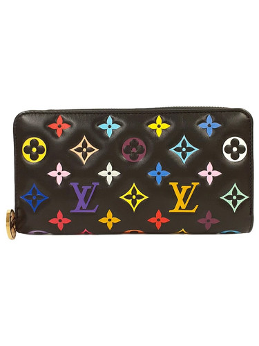 Louis Vuitton LV x TM Monogram Multicolor Zippy Wallet Takashi Murakami M14096