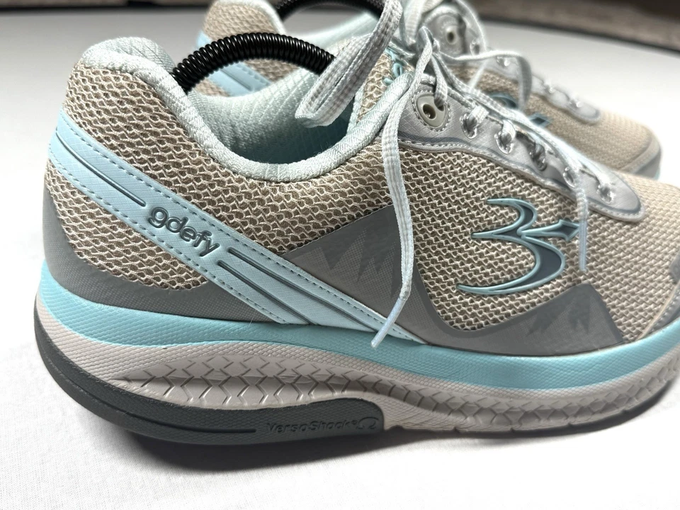 Zapatos ortopédicos Gdefy Gravity Defyer para mujer talla 11 blanco azulado cómodos para caminar Foto 2 de 4