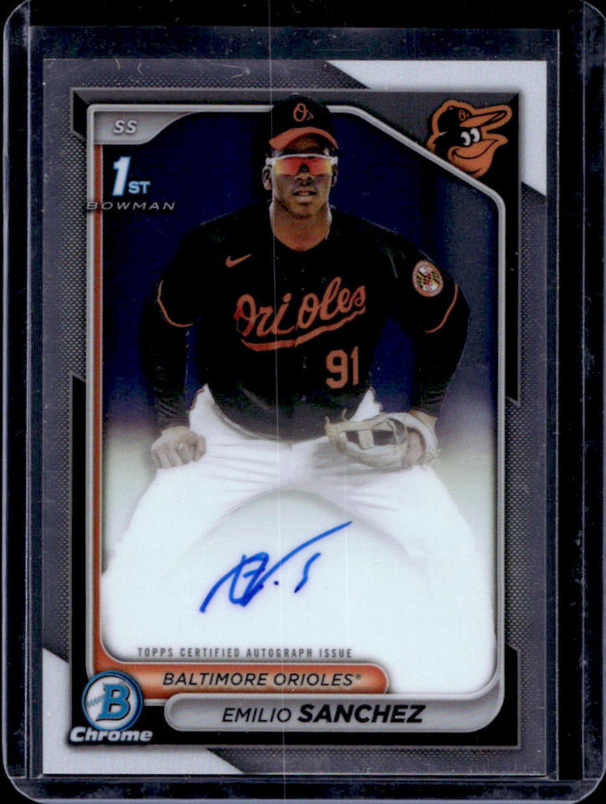 2024 Bowman Chrome Emilio Sanchez Auto 1st #CPA-ES Orioles