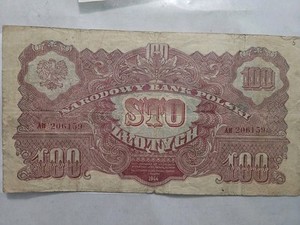 Poland  100 Zlotych 1944  OBOWIĄZKOWE WW2 Liberation Issue AU Rare Estate Find