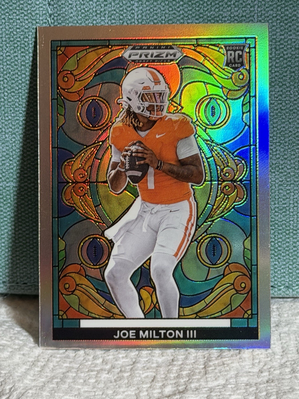 2024 Prizm Draft Picks - JOE MILTON III - STAINED GLASS CASE HIT SSP - TENNESSEE