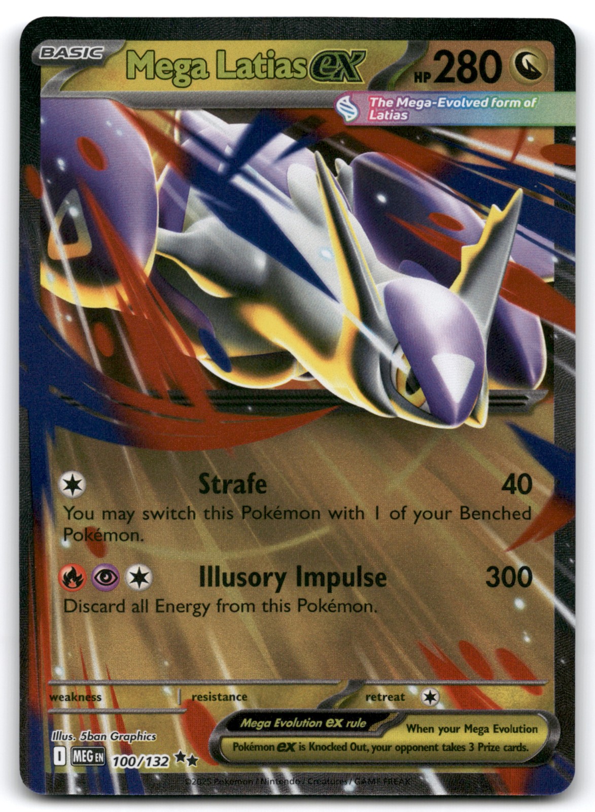 Mega Latias ex 100/132 ME01: Mega Evolution Lightly played