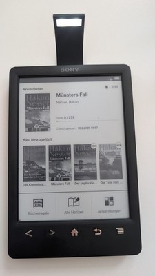 Sony eBook Reader PRS-T35 Schwarz Voll Funktionstüchtig Gebraucht
