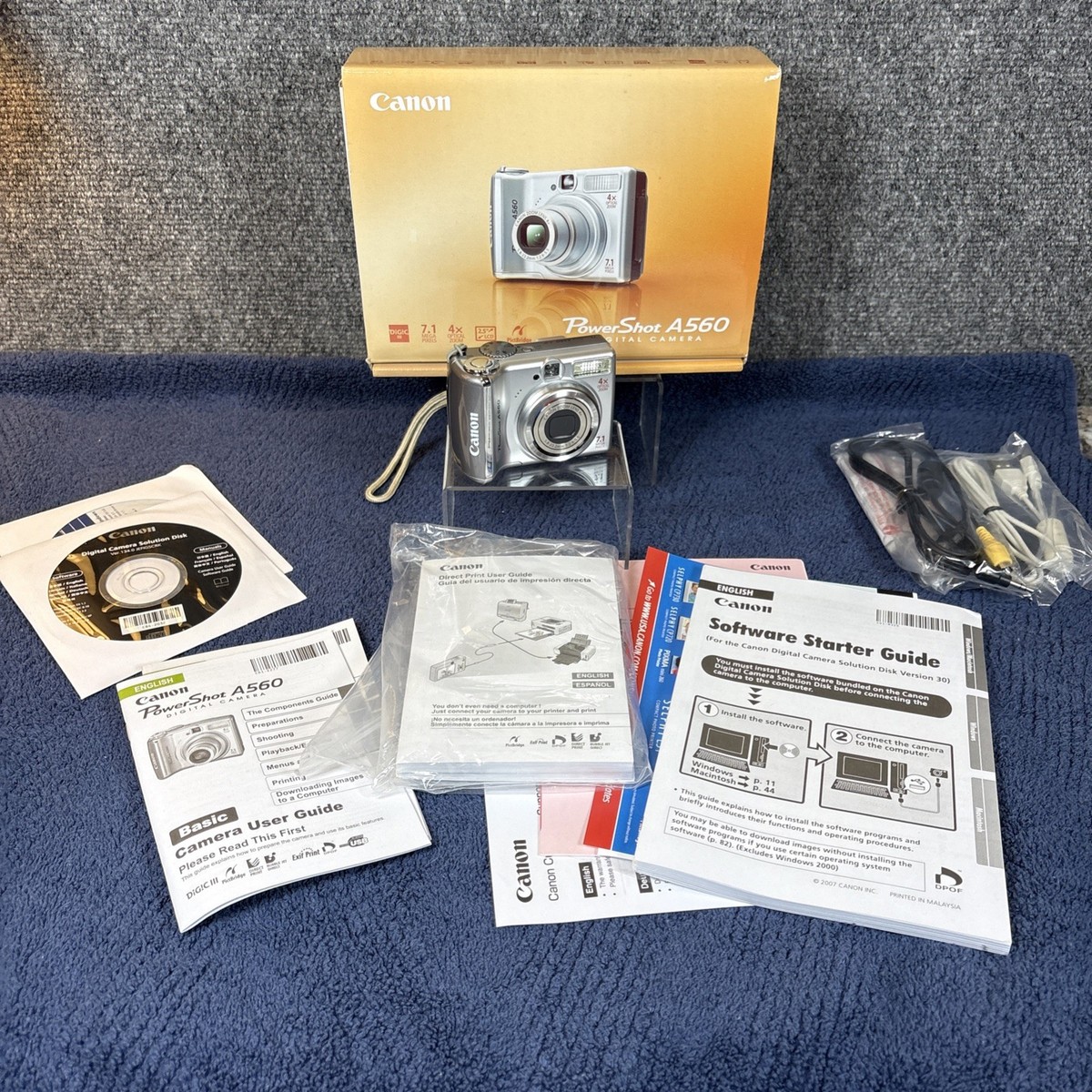 Canon PowerShot A560 7.1MP Digital Camera - Silver for sale online