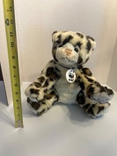 Build A Bear Workshop Plush Snow Leopard Cat World Wildlife WWF Retired 2005