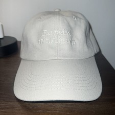 Authentic Anthropic Claude Logo Hat Cap Beige Adjustable Merch rare w/stickers