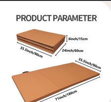 Foldable -Multifunctional Gymnastics Mat - PU+EPE Material with Portable Handles