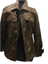  64.00 New With Tags Brown W/ Leopard Spots Ruby Rd Jacket Size 14