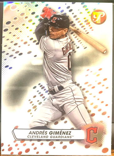 2023 Topps Pristine Andres Gimenez REFRACTOR #43 Cleveland Guardians