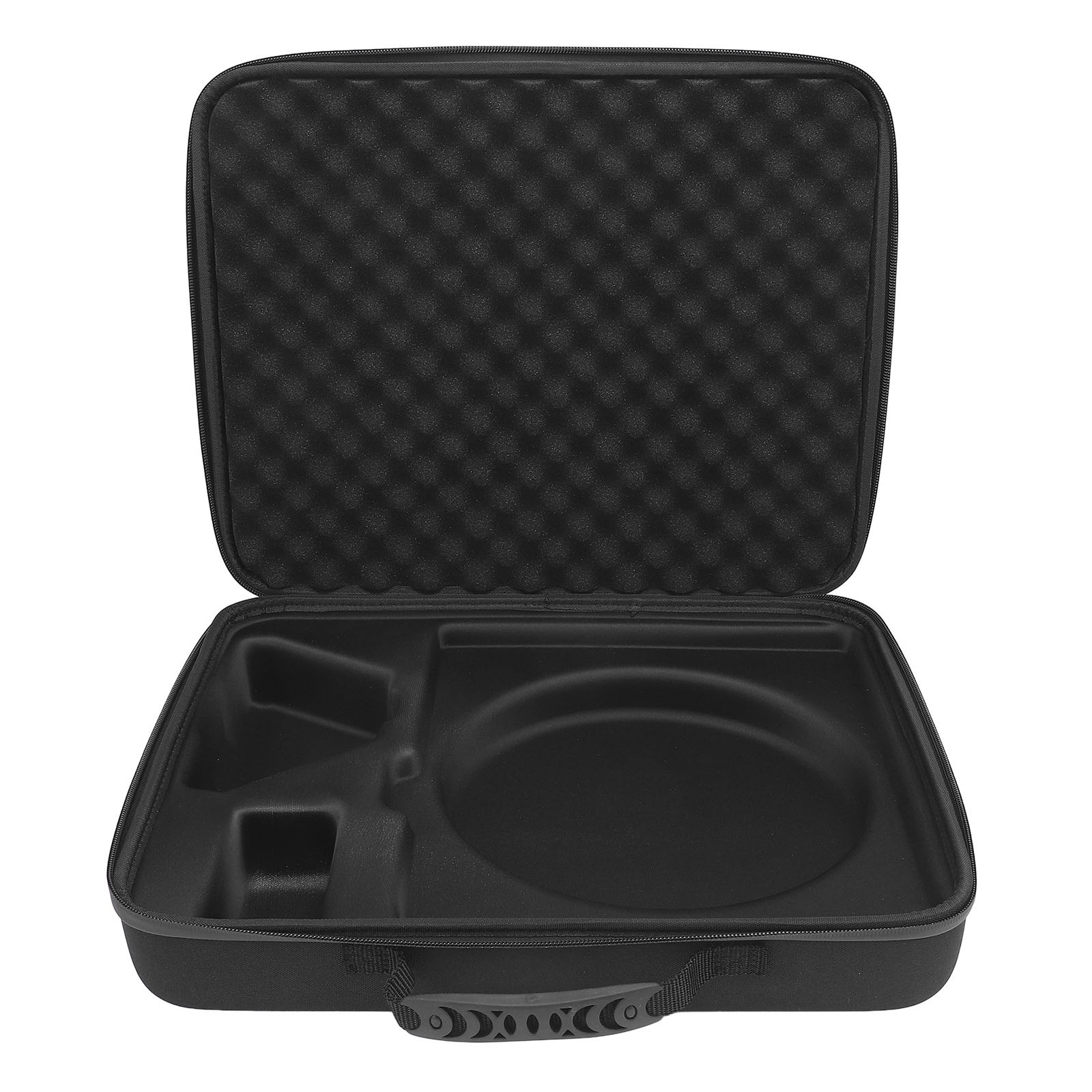 .Satellite Travel Bag Hard Shell Double Layer Shock Absorption Foam Portable