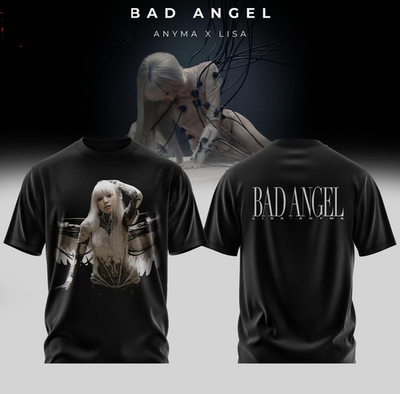 Anyma x Lisa Bad Angel Double-Sided 3D T-Shirt Full Size S-5XL