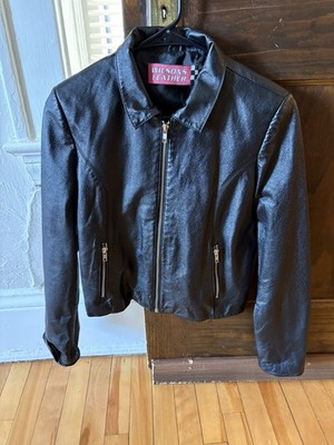 Wilson Open road Women's Vintage Leather Jacket Size Small