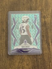 Mike Green 2025 Panini Phoenix Rookie Teal Pyramids /225 Ravens #216 NFL
