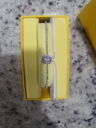 Swarovski Millenia Bangle, Octagon Cut, Pavé, White, Rhodium Plated 5638494 - Picture 5 of 6