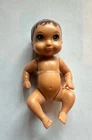 Mattel Barbie Doll Baby Newborn 2.5" Mini Movable Boy Girl Vintage Brunette