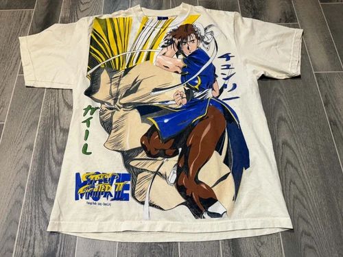 Vintage Rush Chun-Li Guile AOP Street Fighter Art size Large capcom image 2
