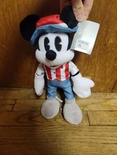 Mickey Mouse Americana Plush Disney Parks Exclusive Doll NWT USA 4th Of July