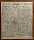 Scarce Large 1895 Sam Street's Map Of Tarrant County Texas Fort Worth Area — photo 1