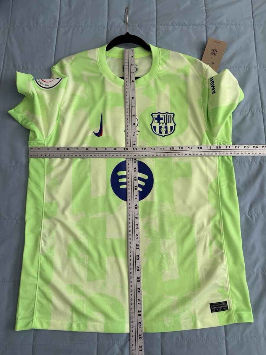 Lamine Yamal #19 Mens LARGE Nike FC Barcelona Third Super Cup