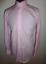 Polo by Ralph Lauren Regent Classic Fit Pink Dress Shirt Long Sleeve Mens 16 42