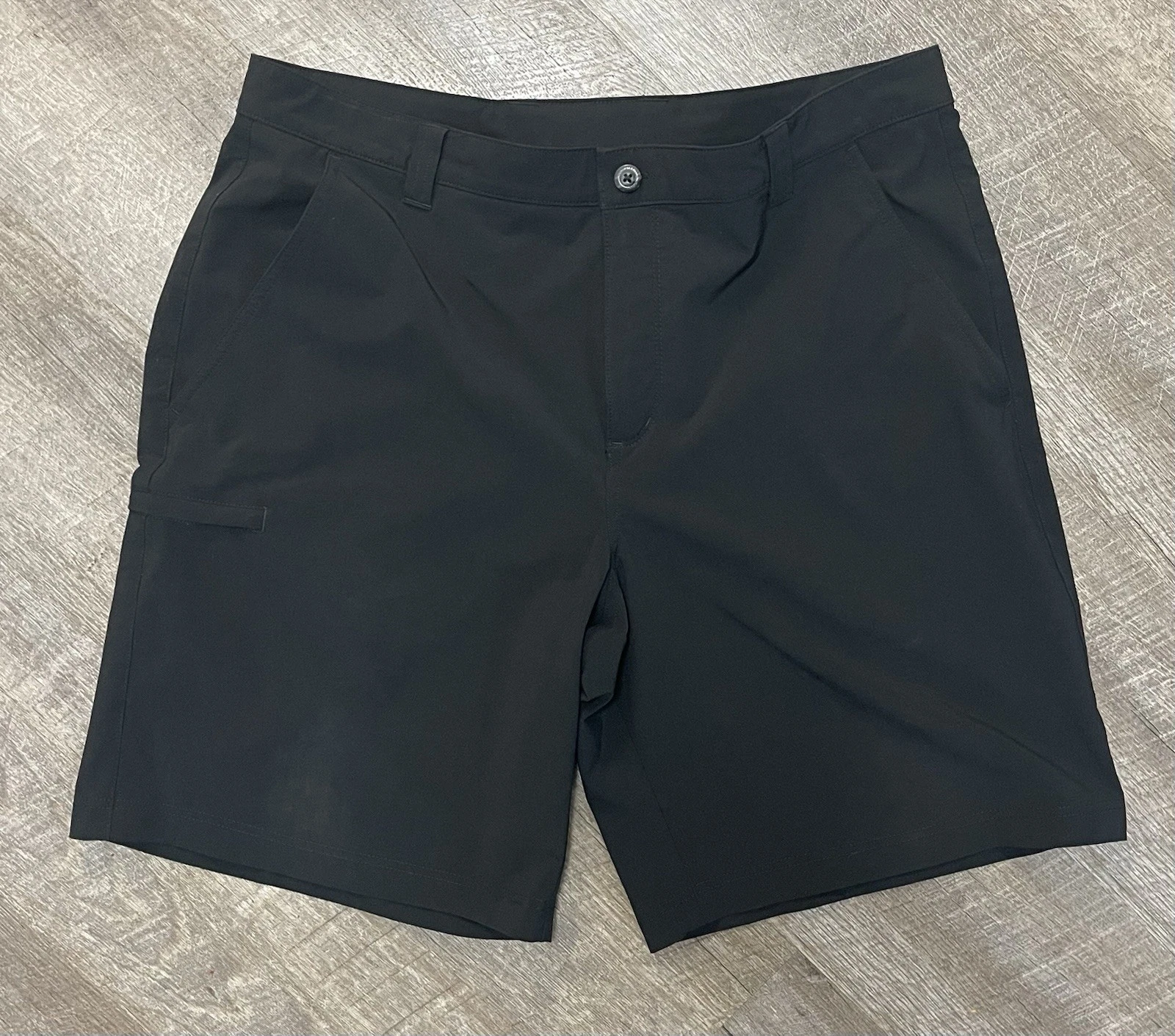 Columbia PFG Cargo Shorts 38 Blk Stretch Hiking Outdoor Utility Fish Breathable