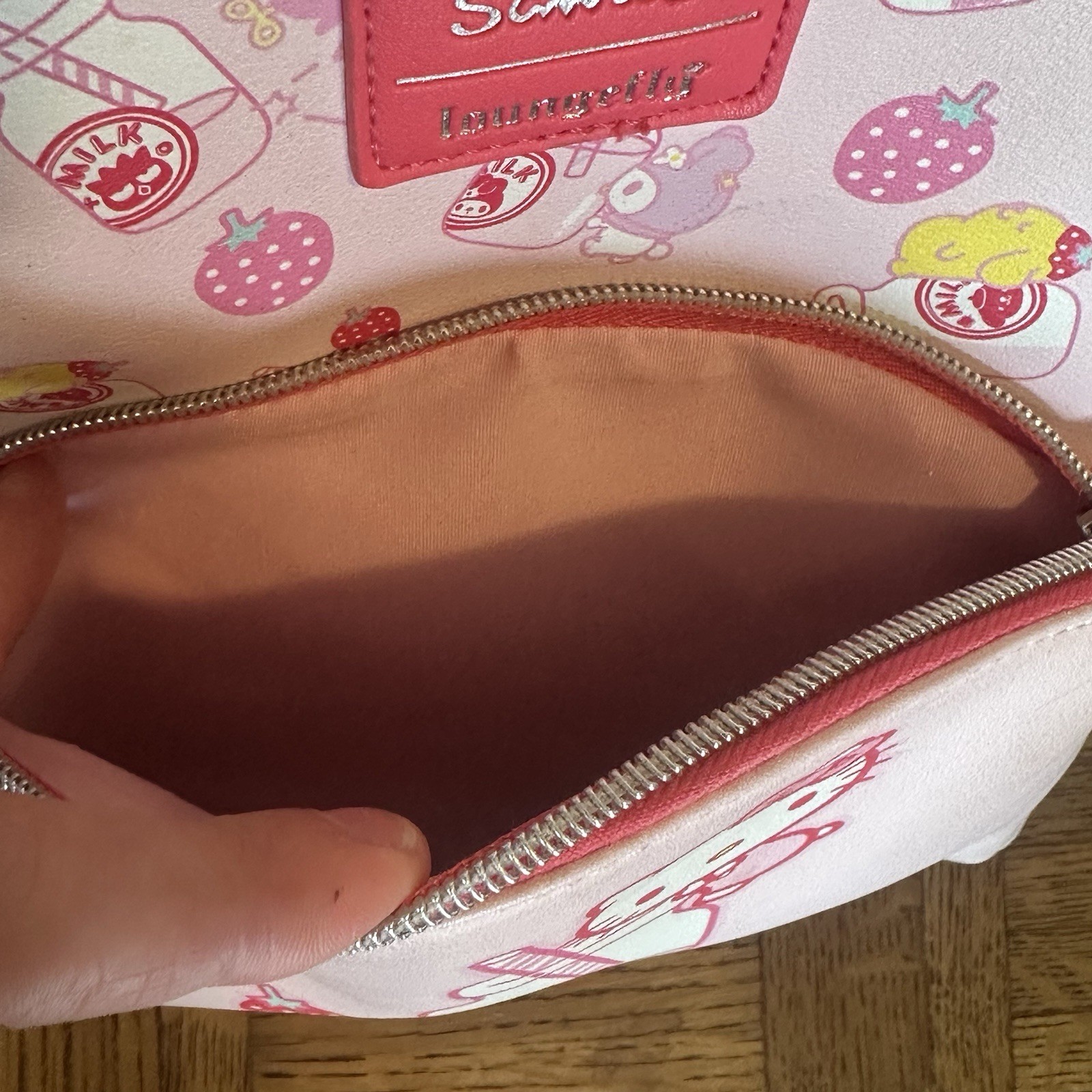 Loungefly  Hello Kitty mini  backpack with strawb… - image 4