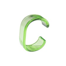 Acrylic Colorful Resin Open Bracelet Geometric Simple Transparent Wide Cuff - 01