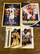 (3) Drew Lock RC 2019 Leaf All-American Gold & Contenders Connections Rookie Lot
