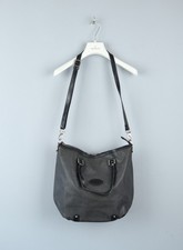 Borsa a tracolla THE BRIDGE donna in pelle nera a righe pvc tote bag