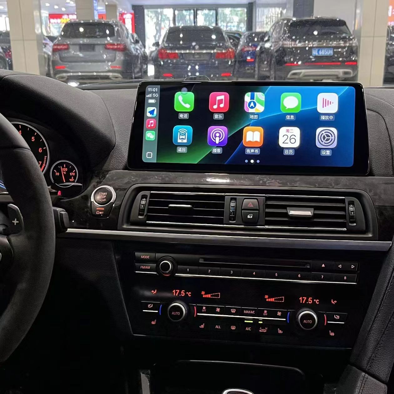 12.3'' For BMW 6 Series F06 F12 2013-2016 Stereo Car Radio Linux Screen Carplay