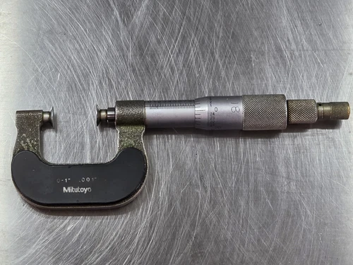 Mitutoyo 169-103 Disc Micrometer 0-1" .001" Flange Micrometer Japan (#18)