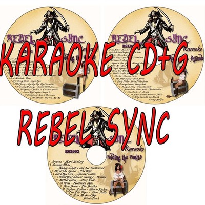 KARAOKE CD+G REBEL SYNC-3 Disc Set GOOD BYE GIRL,ANGEL EYES,SUGAR MOUNTAIN NEW