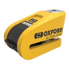 Oxford Alpha XA14 Alarm Disc Lock 14mm Pin Yellow Black LK217 Motorbike Security