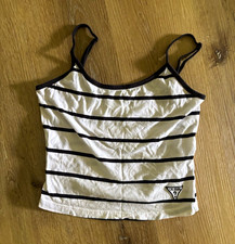 GUESS - Y2K style striped cotton stretch spag...