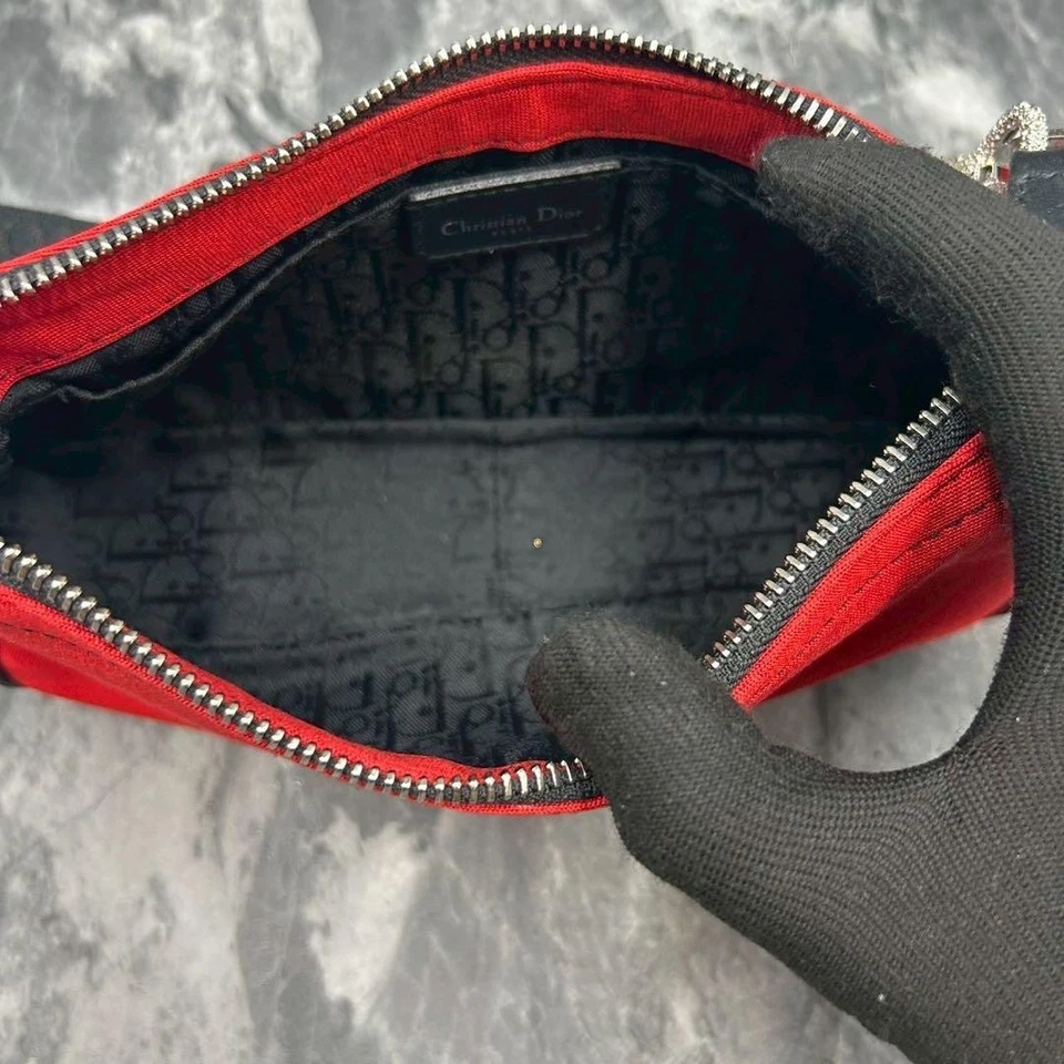 Christian Dior Hardcore Accesorio Bolsa Bolso de Hombro 2 Vías Rojo Foto 4 de 4