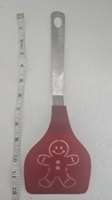Gingerbread Man Silicone Spatula Stainless Handle Christmas Holiday Baking Tool