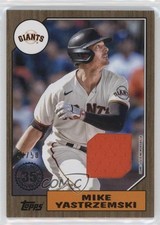 2022 Series 2 1987 Topps Baseball Relics Gold /50 Mike Yastrzemski #87BR-MY 0yq9