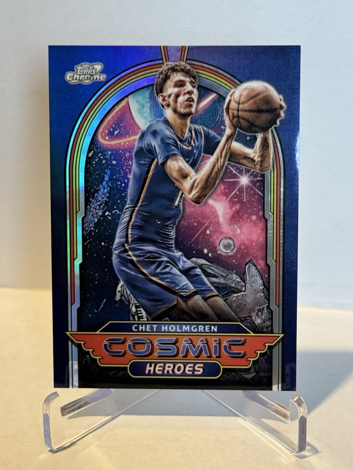 2023-24 Topps Cosmic Chrome Cosmic Heroes SP CH-13 Chet Holmgren OKC Thunder