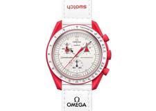 swatch x omega bioceramic moonswatch mission to mars so33r100