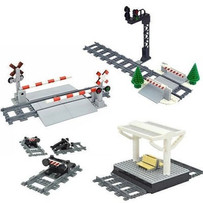 City Train Track Walkway Buffer Stop for Lego Kit Building Blocks Sets DIY
