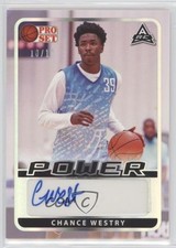 2021 Leaf Pro Set Power Base Silver Spectrum Foil 10/10 Chance Westry Auto 3d6