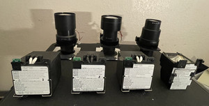 LOT OF 3 NEC PROJECTOR LENS/4 NEC Bulbs. GT13ZLB,GT19ZL,GT34ZLB. (3) GT60LP Plus