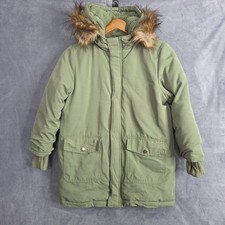 Cat  Jack Kids Warmest Winter Parka Coat Jacket Sherpa Lined Faux Fur 10/12