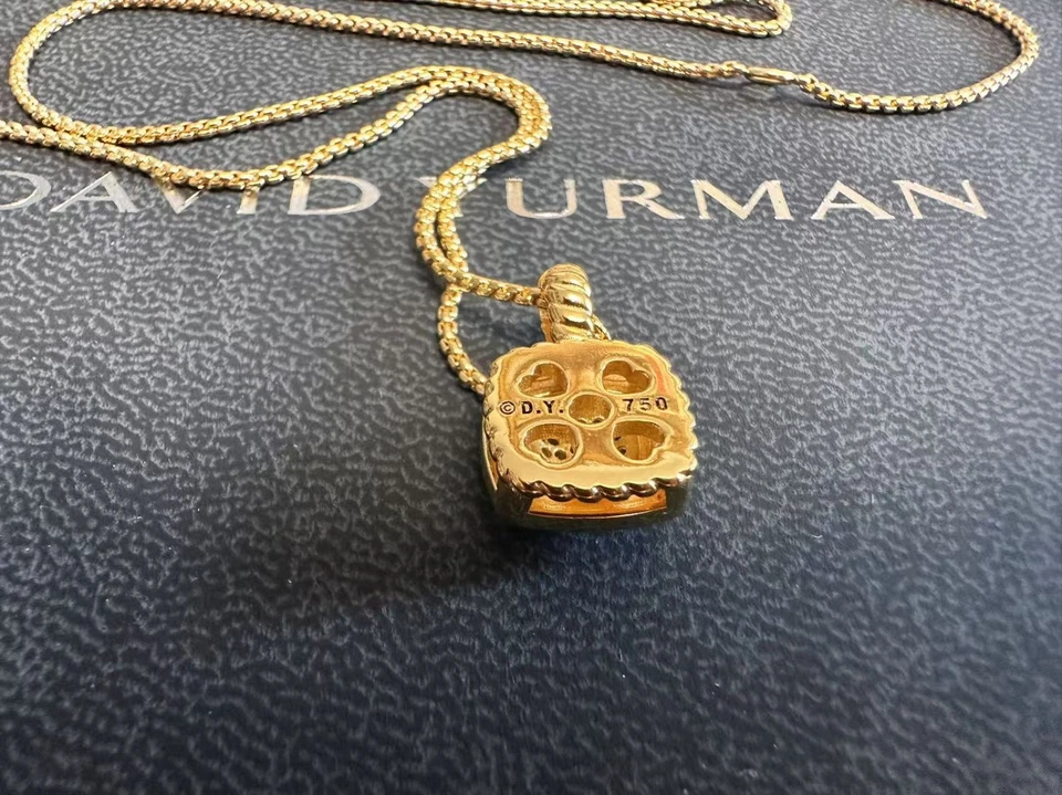 Perfect/DavidYurmanAlbion18K Yellow/Gold Cable Chain Necklace45+5cm Quad Diamond - Image 3 of 4