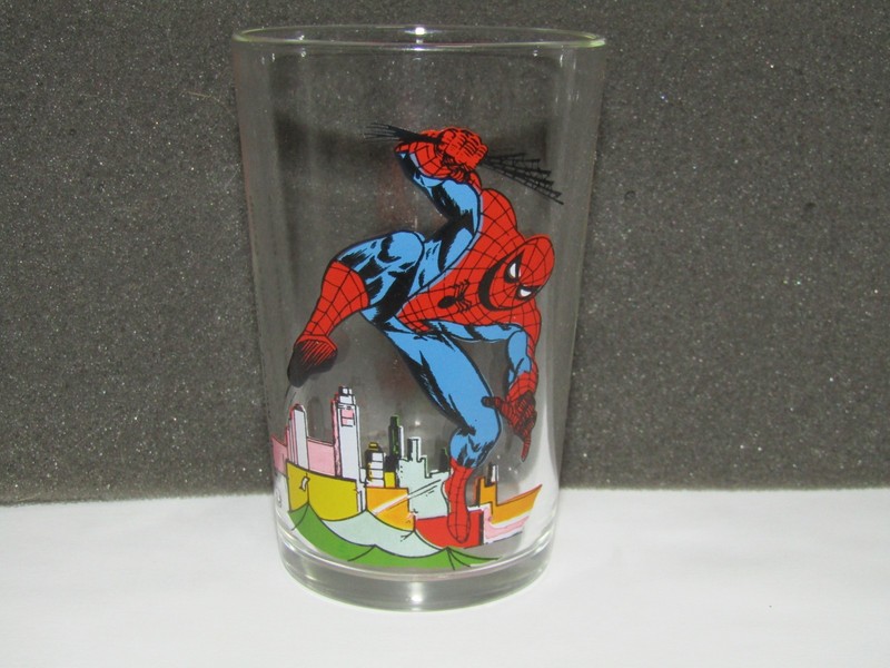 Rare French 1978 Spider-Man Mustard Juice Glass
