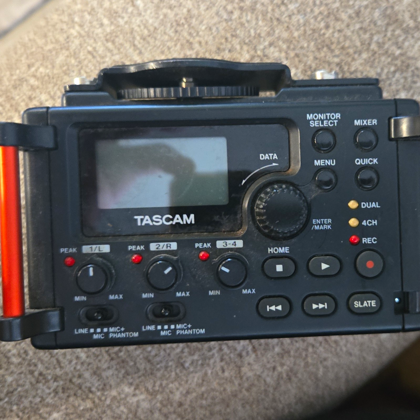 TASCAM DR-60D Portable Digital Recorder 4-Track Dual Recording Phantom Power