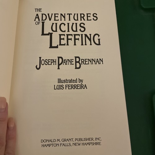 The Adventures of Lucius Leffing By Joseph P Brennan 1990 *SIGNED* Lim. 1st Edit - Imagen 7 de 14