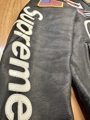 Supreme x Vanson SS17 Black Leather Star Jacket Size Medium | eBay