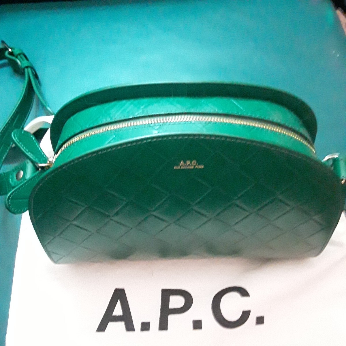Demi-Lune Bag in Green Leather 【公式通販】